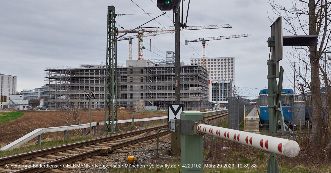 29.03.2023 - Baustelle REVO und Umgebung in Neuperlach